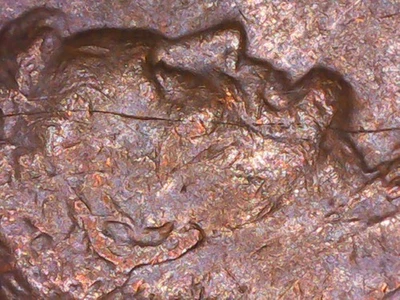 Rare 1977 D Penny-Die Crack  - Image 1 of 4