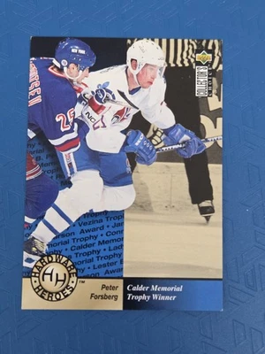 1995-96 Collector's Choice #391 Peter Forsberg Quebec Nordiques HOCKEY Card 9G - Image 1 of 2