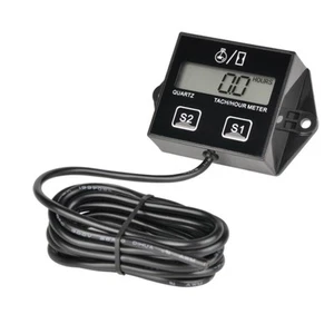 Digital Engine RPM Tach Hour Meter Tachometer Gauge For Moto Marine Bike Boat H - Picture 1 of 6