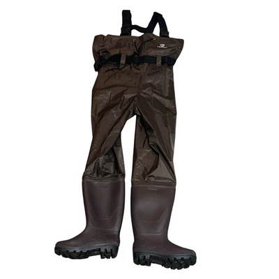 Hisea Brown AquaShell Series PVC Chest Fishing Waders Men 6 NWT  - Image 1 of 4