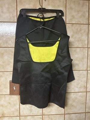 Mujer Entrenador de Cintura Entrenamiento Sudadera Tanque e Inferior, Entrenamiento Gimnasio Deportes Talla Lg Foto 1 de 4