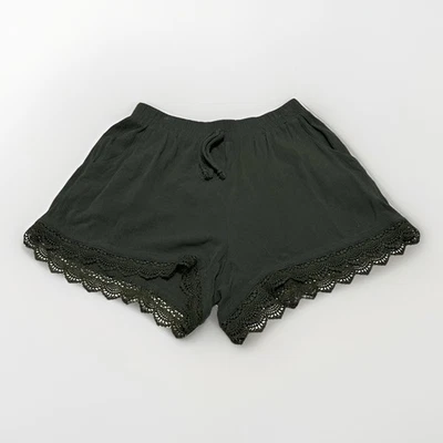 Pantalones Cortos de Salón Kingston Gris Para Mujer Verde Oliva Talla S Informales Boho Chic Foto 1 de 4