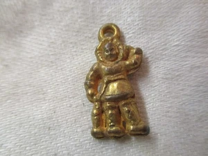 Vintage plastic Gumball Cracker Jack Prize gold Eskimo - Picture 1 of 2