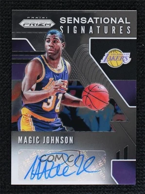 2019-20 Panini Prizm Sensational Signatures Magic Johnson #SS-MJN Auto HOF - Image 1 of 2