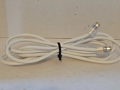 RG6 Digital Jumper Cable 9.5 ft Long 18 Awg White Easy Twist Connector - Image 1 of 4