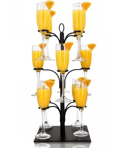 Drink Stand - Holds 12 Glasses – Cocktail Tree Stand Tower- Mimosa Bar Displa... - Picture 1 of 6