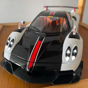 Large 1/18 Pagani Huayra White Diecast Model Car Pullback Sound Light Supercar - Picture 1 of 9