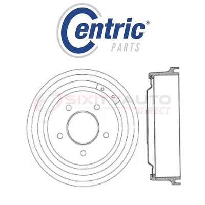 Centric C-TEK Brake Drum for 1986-2000 Ford E-150 Econoline Club Wagon 4.2L hl Foto 1 de 4