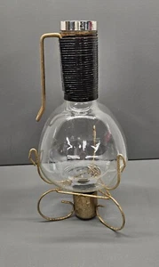 Pyrex Decanter/Carafe on Candle Warmer w/Cork Top Made in USA for Weico Vintage - Picture 1 of 11