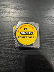 12ft Metal 20th Anniversary Edition Stanley Power Lock Tape Measure 33-212 USA - Picture 1 of 6