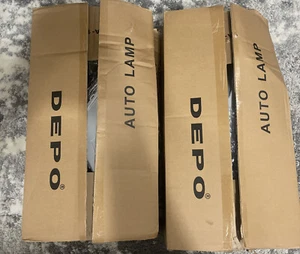 DEPO AUTO LIGHTS 33A-1101L-AS and 33A-1101R-AS ( Complete Set R & L) Open Box - Picture 1 of 7