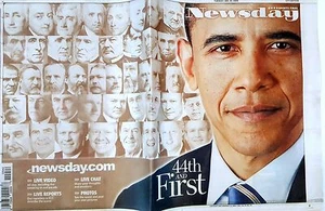 Obama NEWSDAY Jan. 20 09 President Collector Sold Out Issue 44th and First FREE - Foto 1 di 9