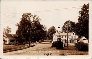 1945 Grasmere, New Hampshire Main Street RPPC Real Photo Postcard #3352 - Picture 1 of 2