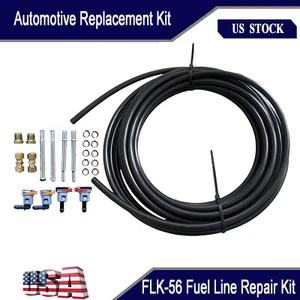 FLK-56 Fuel Line Repair Kit 5/16 in (8mm) Black Nylon Fuel Line Replacement Kit - Picture 1 of 18