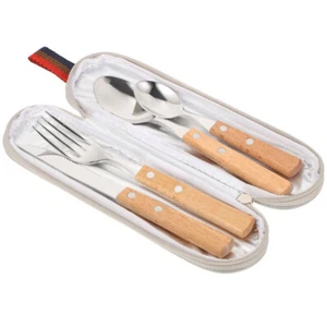  Stainless Steel Cutlery and Spoon Set Lunch Utensil Travel Camping - Picture 1 of 12