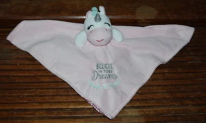 Coperta di sicurezza Baby Starters peluche unicorno rosa blu bianco Lovey LAVAGGIO A MACCHINA! - Foto 1 di 4
