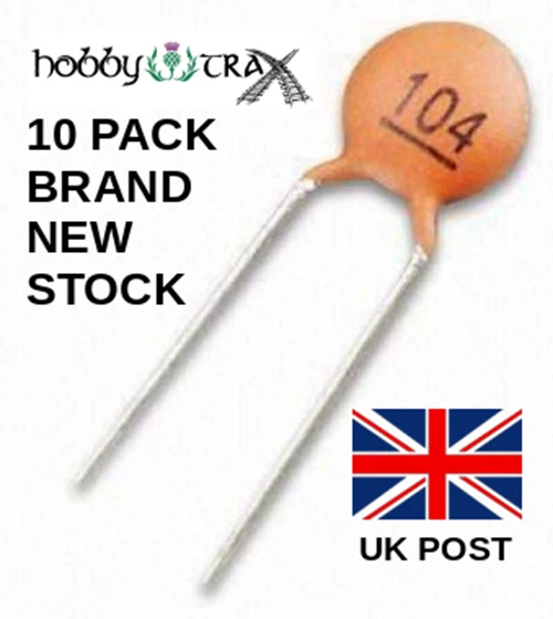 UNDISCLOSED Kondensator Keramikscheibe 100nF 50V (10er Pack)