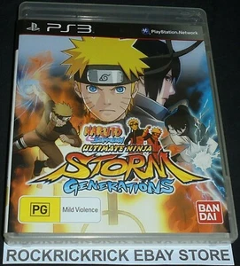PLAYSTATION 3 GAME NARUTO SHIPPUDEN ULTIMATE NINJA STORM GENERATIONS + MANUAL - Picture 1 of 3