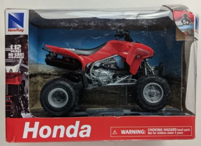 Honda TRX 450R ATV Red New-Ray Diecast Model 1:12 Scale Plastic 2016 Boxed - Image 1 of 4
