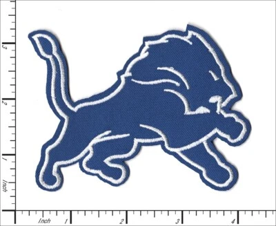 QIAGRAPHIX 30 Pcs Embroidered Iron on patches Detroit Lions 102x80mm AP030dL1