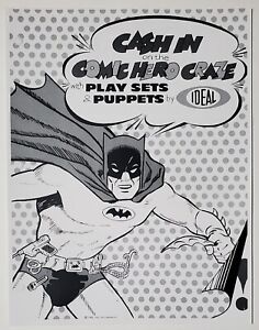 1966 BATMAN Super Heroes Ideal Toy Co DEALER CATALOG Pages Repro Captain Action 