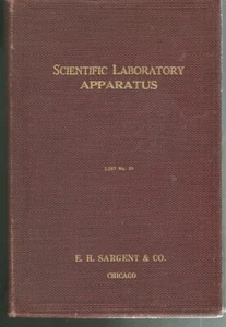 Scientific Laboratory Apparatus price list no. 20 E. H. Sargent Co Chicago 1914 - Picture 1 of 7
