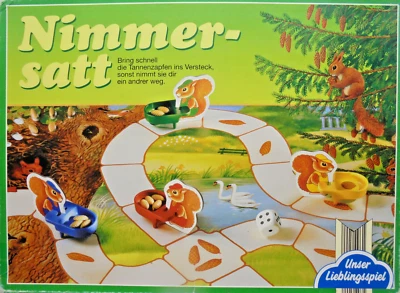 Nimmersatt  Brettspiel ERSATZTEILE zum AUSSUCHEN Würfel, Zapfen, Anleitung usw.. - Bild 1 von 4