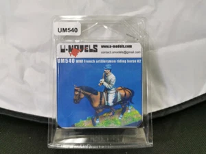 U-Models 1/35 WWI French Artilleryman Riding Horse Vol.2 - Picture 1 of 1