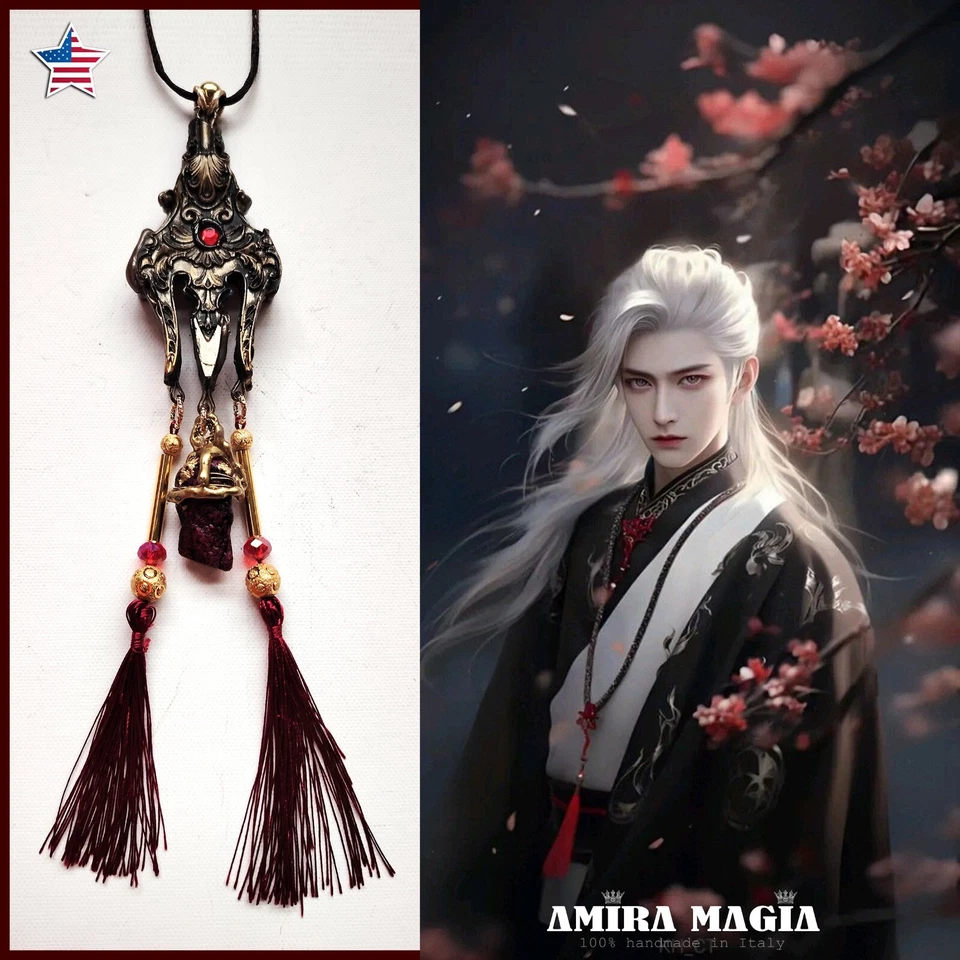 Feng Shui Symbol Money Amulet Talisman Fengshui Lucky Charm Trident Asia Pendant - Image 1 of 4