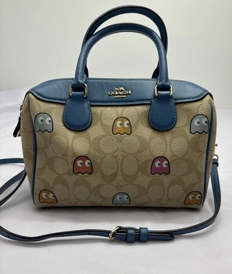 Coach Mini Bennett Pac-Man collaboration shoulder bag 2way Brown Japan Leather - Image 1 of 4