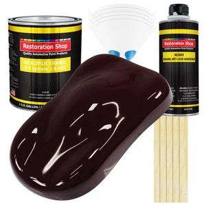 Restoration Shop Royal Maroon Acrylic Enamel Gallon Kit, Auto Paint - Picture 1 of 5