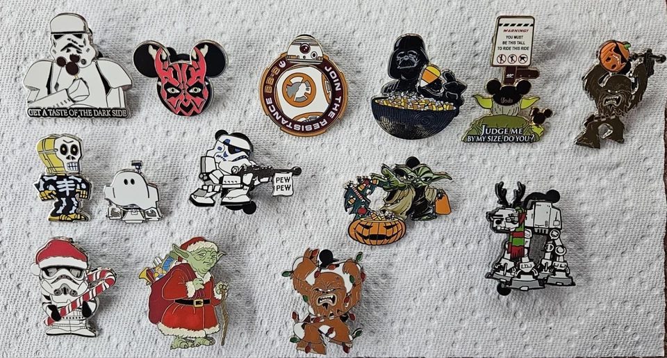 PINS HALLOWEEN NAVIDAD WALT DISNEY WORLD HOLLYWOOD STUDIOS STAR WARS (14) Foto 1 de 1