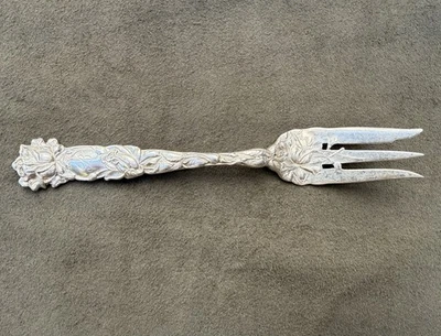"Tenedor de pastel vintage de plata esterlina Alvin Bridal Rose 6"" para pastel, hallazgo raro" Foto 1 de 4