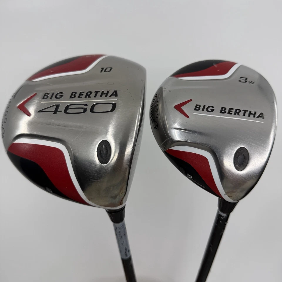 Callaway Big Bertha 460 1 Driver Aldila 55 R-Flex & 3 Wood Aldila 70 Stiff RH - Image 1 of 4