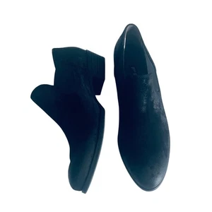 Paul Green 'Faith' Women's 5.5 Ankle Bootie Burnished Black Slip On Loafer  - Picture 1 of 8