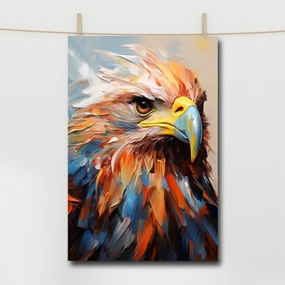 Cool Animal Posters & Prints Colorful Eagle Canvas Painting Wall Art Home Decor - Image 1 of 4