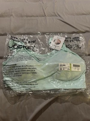 Jockey Women's Bralette Size 455 XXL Mint Green Brand New In Bag with Tags NWT - Image 1 of 2