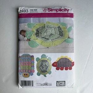 Simplicity 2493 Rag Quilts Sewing Pattern Dinosaur Turtle Caterpillar 2010 UNCUT - Picture 1 of 4
