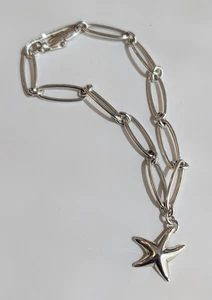 Tiffany & Co. - Elsa Peretti Sterling Silver Starfish Charm Bracelet with Pouch - Picture 1 of 8