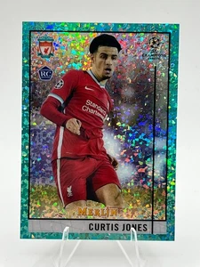2020 Merlin Collection Chrome UCL Aqua Speckle Refractor Curtis Jones Rookie RC - Picture 1 of 2