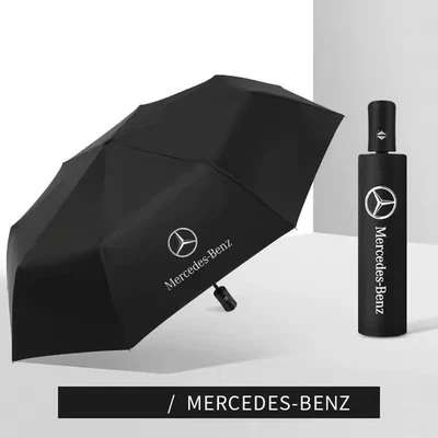 Paraguas Mercedes-Benz Automático Plegable A Prueba de Viento Parasol Accesorios Coche NUEVO Foto 1 de 4