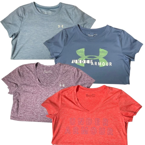 Lote de 4 Prendas para el torso deportivas Under Armour para mujer M de manga corta sueltas Heatgear Foto 1 de 4