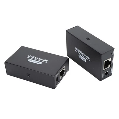 USB Extender 262ft Over Single Ethernet Cat5e 6 7 USB RJ45 LAN Extender With 4 - Bild 1 von 4