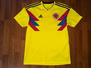 Colombia. Camiseta de fútbol amarilla Adidas 2018 para hombre talla M - Imagen 1 de 9