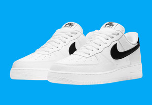 nike air force 1 mens black and white
