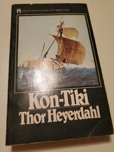 Kon-Tiki by Thor Heyerdahl Paperback 1985 35th Anniversary Pocket Book Vintage☆ - Picture 1 of 4