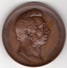 1852 Belgian Medal to Honor Ferd. Piercot, Mayor of Liege engraved by C. Jehotte