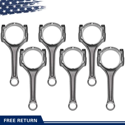 6Pcs STD Connecting Rods Fits 2011-19 Chrysler 300&Dodge Charger&Challenger 3.6L - Image 1 of 4
