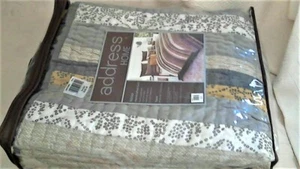 ADRESS HOME Handarbeit Quilts ZWILLING nur 63" x 86" Nikko Bind Edge Reg 280 $ NEU - Bild 1 von 6