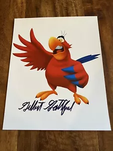Gilbert Gottfried Autograph Iago Bird From Disney Aladdin Signed Art Picture - Picture 1 of 3